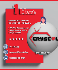 Crystal IPTV 1 Month Subscription - Best IPTV Subscription