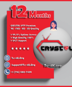 Crystal IPTV 12 Months Subscription - Best IPTV Subscription