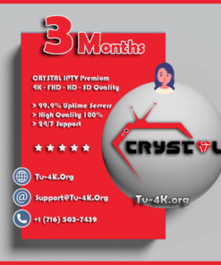 Crystal IPTV 3 Months Subscription - Best IPTV Subscription