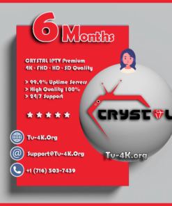 Crystal IPTV 6 Months Subscription - Best IPTV Subscription