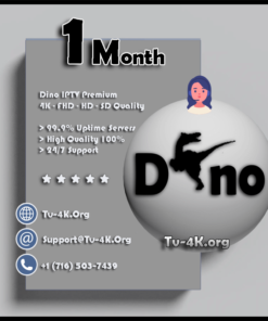 Dino IPTV 1 Month Subscription - Best IPTV Service