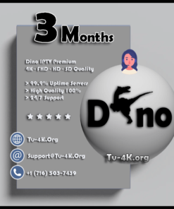 Dino IPTV 3 Months Subscription - Best IPTV Service