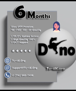 Dino IPTV 6 Months Subscription - Best IPTV Service