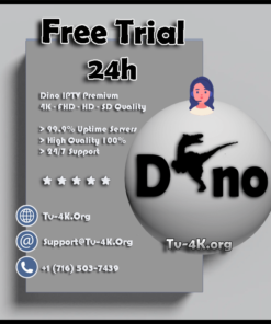 Dino IPTV Free Trial 24H - Best IPTV Service