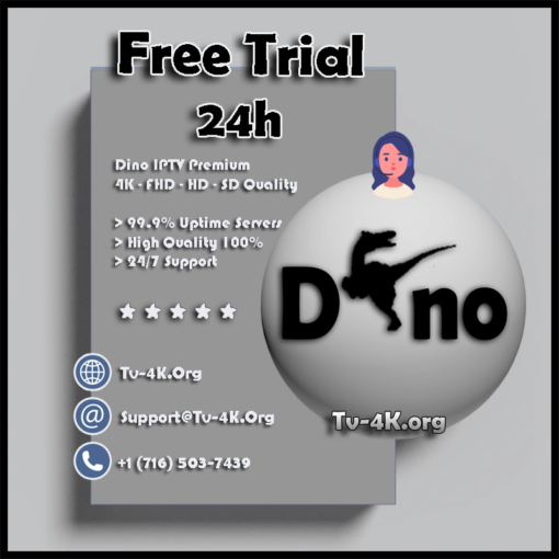 Dino IPTV Free Trial 24H - Best IPTV Service