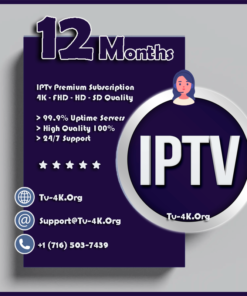 IPTV 12 Months Subscription - The Best IPTv Provider