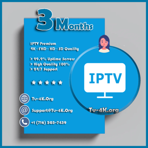 IPTv 3 Months Plan Subscription - IPTV Service Provider