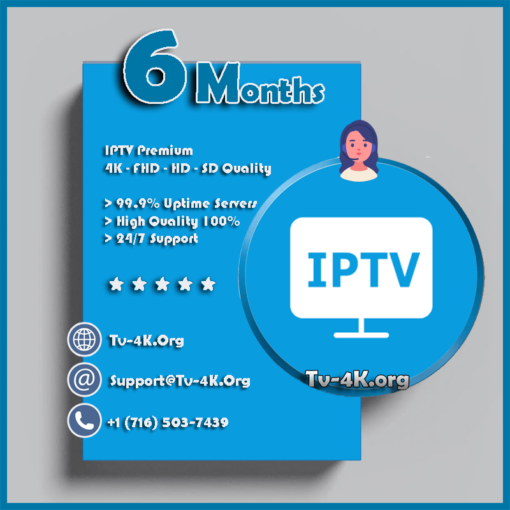 IPTv 6 Months Plan Subscription - IPTV Service Provider