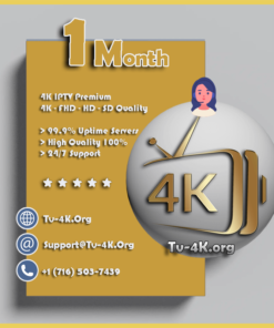 Strong 4K IPTV 1 Month Subscription - Premium IPTV