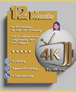 Strong 4K IPTV 12 Months Subscription - Premium IPTV