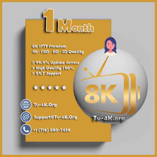 8K IPTV 1 Month Subscription