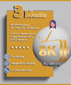 8K IPTV 3 Months Subscription