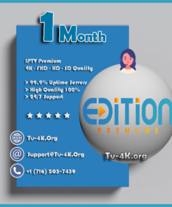 Edition Premium IPTV 1 Month IPTv Subscription