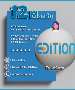 Edition Premium IPTV 12 Months IPTv Subscription